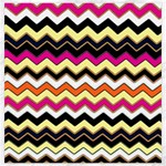Colorful Chevron Pattern Stripes Pattern Canvas 20  x 20   19 x19.27  Canvas - 1