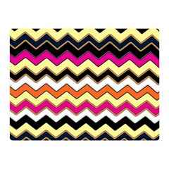 Colorful Chevron Pattern Stripes Pattern Double Sided Flano Blanket (mini)  by Simbadda