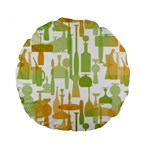 Angerine Blenko Glass Standard 15  Premium Round Cushions Back