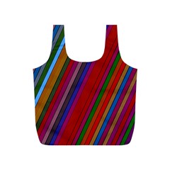 Color Stripes Pattern Full Print Recycle Bags (s)  by Simbadda