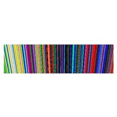 Multi Colored Lines Satin Scarf (oblong) by Simbadda