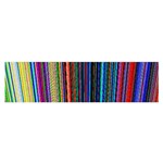 Multi Colored Lines Satin Scarf (Oblong) Front