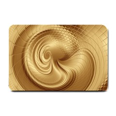 Gold Background Texture Pattern Small Doormat  by Simbadda