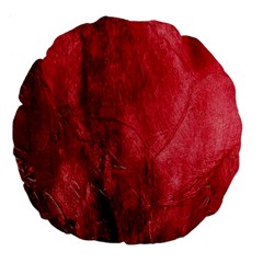 Red Background Texture Large 18  Premium Flano Round Cushions by Simbadda