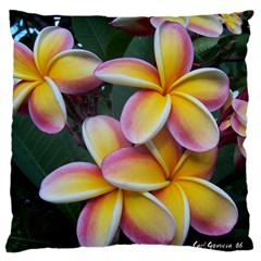 Premier Mix Flower Large Flano Cushion Case (one Side) by alohaA