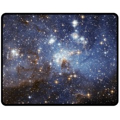 Large Magellanic Cloud Double Sided Fleece Blanket (medium)  by SpaceShop