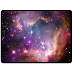 Small Magellanic Cloud Fleece Blanket (large)  by SpaceShop