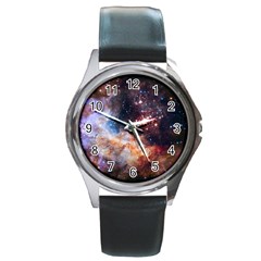 Celestial Fireworks Round Metal Watch by SpaceShop