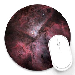 Carina Peach 4553 Round Mousepads by SpaceShop