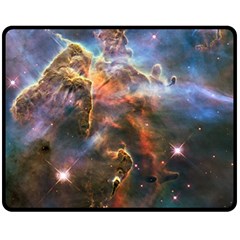 Pillar And Jets Double Sided Fleece Blanket (medium)  by SpaceShop