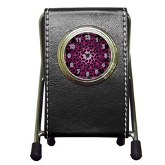 Cool Fractal Pen Holder Desk Clocks by Simbadda