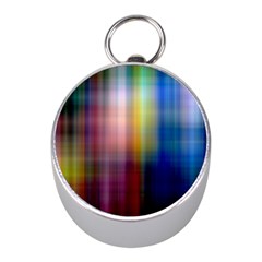 Colorful Abstract Background Mini Silver Compasses by Simbadda