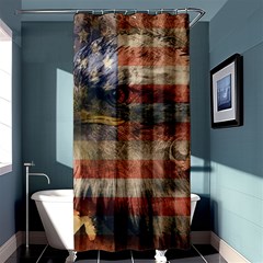 Vintage Eagle  Shower Curtain 36  X 72  (stall)  by Valentinaart