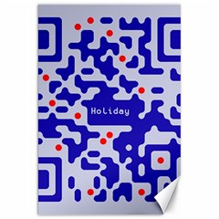 Digital Computer Graphic Qr Code Is Encrypted With The Inscription Canvas 20  X 30   by Amaryn4rt