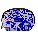 Digital Computer Graphic Qr Code Is Encrypted With The Inscription Accessory Pouches (Large)  Back