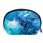 Fractal Occean Waves Artistic Background Accessory Pouches (Large)  Front