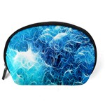 Fractal Occean Waves Artistic Background Accessory Pouches (Large)  Back