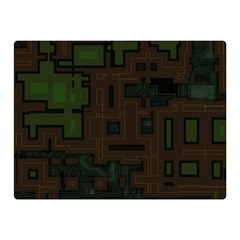 Circuit Board A Completely Seamless Background Design Double Sided Flano Blanket (mini)  by Simbadda