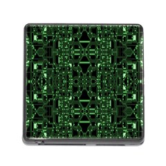 An Overly Large Geometric Representation Of A Circuit Board Memory Card Reader (square) by Simbadda