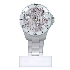 Cityscapes England London Europe United Kingdom Artwork Drawings Traditional Art Plastic Nurses Watch by Simbadda