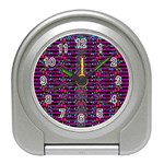 Raining Rain And Mermaid Shells Pop Art Travel Alarm Clocks Front