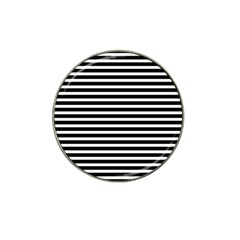 Horizontal Stripes Black Hat Clip Ball Marker (10 Pack) by Mariart