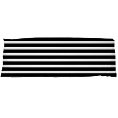 Horizontal Stripes Black Body Pillow Case Dakimakura (two Sides) by Mariart