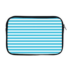 Horizontal Stripes Blue Apple Macbook Pro 17  Zipper Case by Mariart