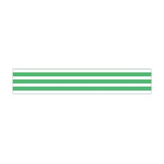 Horizontal Stripes Green Flano Scarf (mini) by Mariart