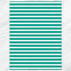 Horizontal Stripes Green Teal Canvas 36  X 48   by Mariart