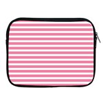 Horizontal Stripes Light Pink Apple iPad 2/3/4 Zipper Cases Front