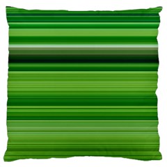 Horizontal Stripes Line Green Standard Flano Cushion Case (one Side) by Mariart