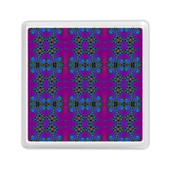 Purple Seamless Pattern Digital Computer Graphic Fractal Wallpaper Memory Card Reader (square)  by Simbadda