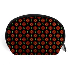 Dollar Sign Graphic Pattern Accessory Pouches (large)  by dflcprints