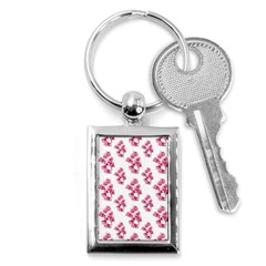 Santa Rita Flowers Pattern Key Chains (rectangle)  by dflcprints