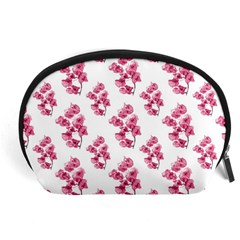 Santa Rita Flowers Pattern Accessory Pouches (large)  by dflcprints