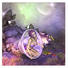 Wonderful Fairy In The Wonderland , Colorful Landscape Large Satin Scarf (square) by FantasyWorld7