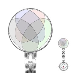 Four Way Venn Diagram Circle Stainless Steel Nurses Watch by Mariart