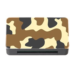 Initial Camouflage Camo Netting Brown Black Memory Card Reader With Cf by Mariart