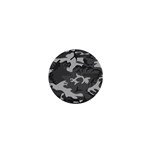 Initial Camouflage Grey 1  Mini Buttons Front