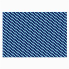 Striped  Line Blue Large Glasses Cloth by Mariart