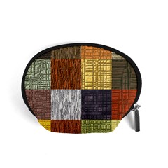 Blocky Filters Yellow Brown Purple Red Grey Color Rainbow Accessory Pouches (small)  by Mariart