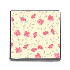 Seamless Flower Pattern Memory Card Reader (square) by TastefulDesigns