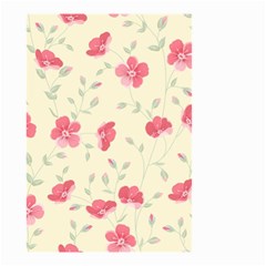 Seamless Flower Pattern Small Garden Flag (two Sides) by TastefulDesigns