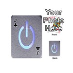 Close Up Of A Power Button Playing Cards 54 (Mini)  Front - ClubJ