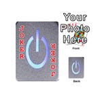 Close Up Of A Power Button Playing Cards 54 (Mini)  Front - Joker2