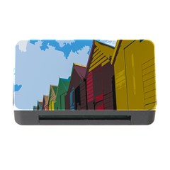 Brightly Colored Dressing Huts Memory Card Reader With Cf by Nexatart