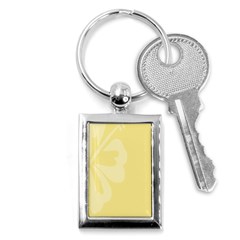 Hibiscus Custard Yellow Key Chains (rectangle)  by Mariart