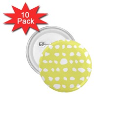 Polkadot White Yellow 1 75  Buttons (10 Pack) by Mariart