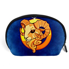 Zodiac Aries Accessory Pouches (large)  by Mariart